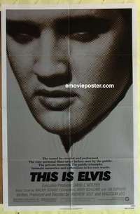 d225 THIS IS ELVIS one-sheet movie poster '81 Elvis Presley, rock&roll!
