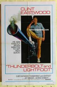 d210 THUNDERBOLT & LIGHTFOOT style C one-sheet movie poster '74 Eastwood