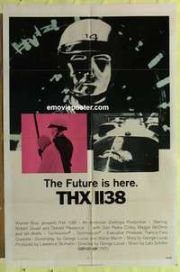 d209 THX 1138 one-sheet movie poster '71 George Lucas, Robert Duvall
