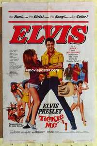 d207 TICKLE ME one-sheet movie poster '65 Elvis Presley, sexy Julie Adams!