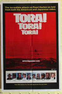 d192 TORA TORA TORA style B one-sheet movie poster '70 wild Pearl Harbor image!