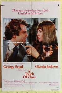 d188 TOUCH OF CLASS one-sheet movie poster '73 George Segal, Jackson