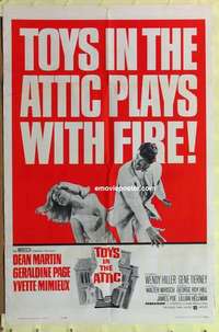 d182 TOYS IN THE ATTIC one-sheet movie poster '63 Dean Martin, Mimieux