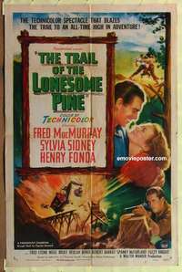 d177 TRAIL OF THE LONESOME PINE one-sheet movie poster R49 Sidney