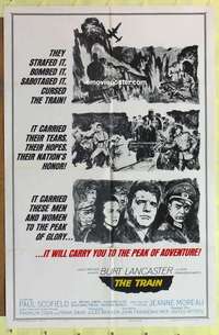 d174 TRAIN style A one-sheet movie poster '65 rare black & white style!