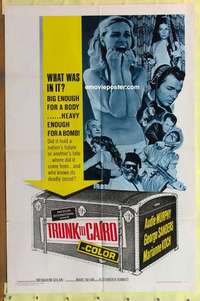 d161 TRUNK TO CAIRO one-sheet movie poster '66 Audie Murphy, Sanders