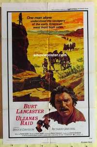 d146 ULZANA'S RAID one-sheet movie poster '72 Burt Lancaster western!