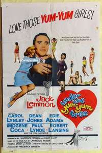 d143 UNDER THE YUM-YUM TREE one-sheet movie poster '63 Jack Lemmon, Lynley