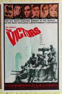 d120 VICTORS one-sheet movie poster '64 Vince Edwards, Albert Finney