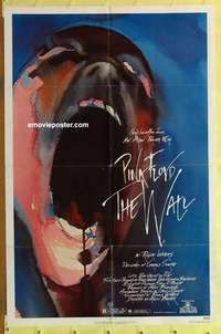 d106 WALL one-sheet movie poster '82 Pink Floyd, Roger Waters, rock&roll!