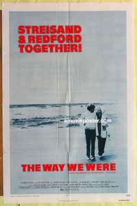 d095 WAY WE WERE one-sheet movie poster '73 Barbra Streisand, Redford