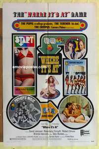 d073 WHERE IT'S AT one-sheet movie poster '69 Las Vegas casino gambling!