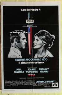 d020 WUSA one-sheet movie poster '70 Paul Newman, Joanne Woodward