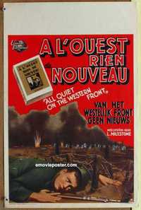 f005 ALL QUIET ON THE WESTERN FRONT Belgian movie poster R50s Lew Ayres