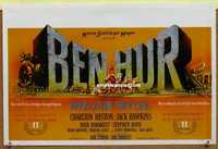 f009 BEN HUR Belgian movie poster '60 Charlton Heston, Boyd