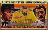 f034 GUNFIGHT AT THE OK CORRAL Belgian movie poster '57 Burt Lancaster