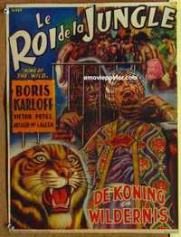 f038 KING OF THE WILD Belgian movie poster R50s serial, Miller