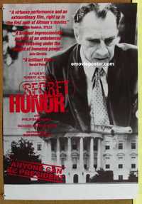 f080 SECRET HONOR English 19x27 movie poster '84 Richard Nixon