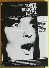 f073 TOWN BLOODY HALL English 12x16 movie poster '79 Norman Mailer