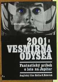 f131 2001 A SPACE ODYSSEY Slovak 11x16 movie poster '68 Kubrick
