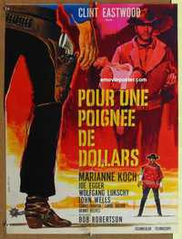 f184 FISTFUL OF DOLLARS French 22x30 movie poster '67 Clint Eastwood