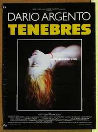 f174 TENEBRE French 15x20 movie poster '82 Dario Argento, wild!