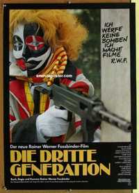 f219 THIRD GENERATION German movie poster '79 Rainer Werner Fassbinder
