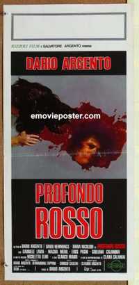 f358 DEEP RED Italian locandina movie poster '75 Argento, wild image!