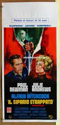 f447 TORN CURTAIN Italian locandina movie poster '66 Newman, Hitchcock