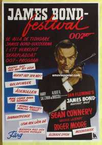 f294 JAMES BOND FESTIVAL Swedish movie poster c80s Sean Connery