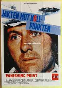 f320 VANISHING POINT Swedish movie poster '71 car chase cult classic!