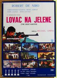 f123 DEER HUNTER Yugoslavian movie poster '78 Robert De Niro, Walken