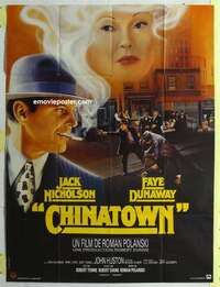 g370 CHINATOWN French one-panel movie poster R90s Jack Nicholson, Roman Polanski