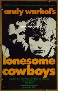 g303 LONESOME COWBOYS German 12x18 still '68 Andy Warhol western!
