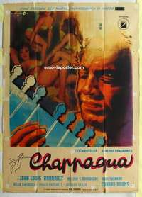 g355 CHAPPAQUA Italian one-panel movie poster '66 early drug movie!