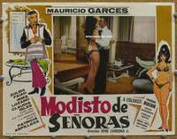 g290 MODISTO DE SENORAS Mexican movie lobby card '69 sexy border art!