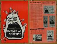 h074 BEWARE OF CHILDREN movie pressbook '61 Thomas, English comedy!