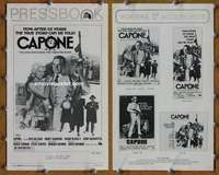 h116 CAPONE movie pressbook '75 Ben Gazzara, Harry Guardino