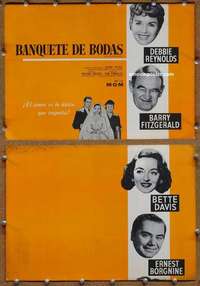 h129 CATERED AFFAIR Spanish/U.S. movie pressbook '56 Reynolds, Bette Davis