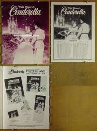 h142 CINDERELLA movie pressbook R81 Walt Disney classic cartoon!