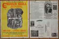 h161 CRIMSON SKULL movie pressbook '23 Anita Bush, colored cowboys!