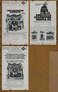 h165 CULPEPPER CATTLE CO movie pressbook '72 Gary Grimes, western!