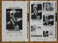 h174 DARK PLACES movie pressbook '74 Christopher Lee, Joan Collins