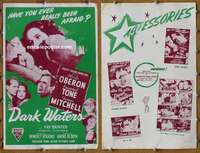 h175 DARK WATERS movie pressbook R51 Merle Oberon, Franchot Tone