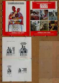 h195 DETROIT 9000 movie pressbook '73 Alex Rocco, Hari Rhodes