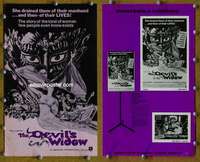 h199 DEVIL'S WIDOW movie pressbook '72 Ava Gardner, English horror!