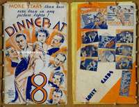h206 DINNER AT 8 movie pressbook '33 Jean Harlow, John Barrymore