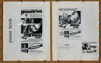 h223 DRACULA AD 1972/CRESCENDO movie pressbook '72 Hammer horror!