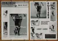 h232 EDGE OF THE CITY movie pressbook '56 John Cassavetes, Poitier