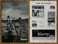 h251 FANNY movie pressbook '61 Charles Boyer, Chevalier, Caron